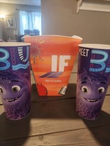 IF,Imaginary Friends Bundle 2 44oz Blue Cups , IF Popcorn Holder Bin-  T... - $455.00 MXN