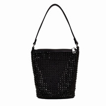 Small Female Pu Leather Crossbody Bags For Women Diamonds Shoulder Messenger Bag - £24.30 GBP