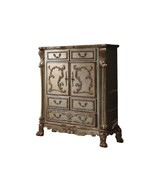Dresden 5 Storage Drawers Chest, Gold Patina &amp; Bone Finish - $28,384.41 MXN