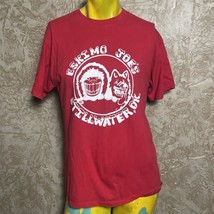 Eskimo Joe&#39;s T-Shirt * Stillwater Okla * Size M* Hanes Beefy-T * Vibrant Red! - £11.59 GBP