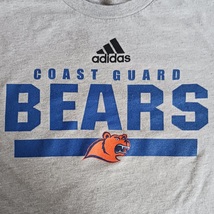 T Shirt Long Sleeve Adidas Coast Guard Academy NCAA Bears Adult Size L L... - £11.79 GBP