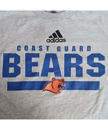 T Shirt Long Sleeve Adidas Coast Guard Academy NCAA Bears Adult Size L L... - £11.72 GBP