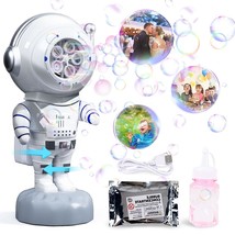 Bubble Machine, Bubble Maker For Kids, Automatic Rotation 360 Bubble Blower, Max - £23.16 GBP