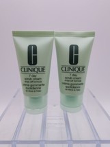 Clinique 7 Day Scrub Cream Rinse-Off Formula Gently Cleanse Skin 1oz Ea Lot Of 2 - $11.38