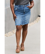 RISEN Amelia Full Size Denim Mini Skirt - $47.52