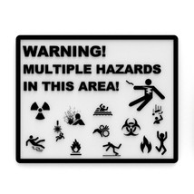 Sign | Warning! Multiple Hazards In This Area - £7.92 GBP