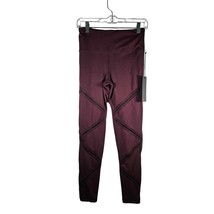 Mono B Women&#39;s Leggings Athletic Pant Size Small Burgandy NWT Style APH6105 - $22.11