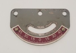 Sprunger Bothers Bandsaw Metal Tilting Index Plate Part for Saw Vintage ... - $19.60