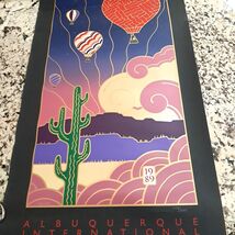 Albuquerque International Balloon Festival Poster print Rick Hughes 1989... - $2,313.50 MXN