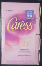 Caress Velvet Bliss Ultra Silkening Beauty Bar Soap Blackberry Vanilla 4 bars  - £26.50 GBP