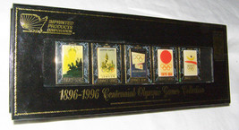 Vintage 1896-1996 Official Centennial Olympic Summer Games Pin Set - Boxed Set - £7.12 GBP