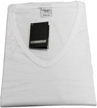 Tank Top Jersey V-Neck short Sleeve Men&#39;s Cotton Makò Lisle Thread Ciell... - £11.57 GBP+