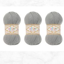 Alize Baby Best Yarn 90% Anti-Pilling Acrylic 10% Soft Bamboo Blend Crochet Hand - £13.49 GBP