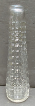 EO Brody Co. M-147 Vintage Clear Embossed Waffle Square Pattern Flower/Bud Vase - £14.25 GBP