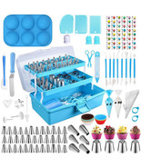 Cake Decorating Tools Supplies Kit, 236 Pieces Baking Accessories with S... - £115.62 GBP