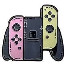 Nintendo Pink &amp; Yellow Joy Con Switch Controller Enamel Pin Lapel Brooch - £10.83 GBP