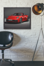 24x32 Porsche 911 Targa 4 2021 Wooden Framed Poster #1453186, classic car print - £84.78 GBP