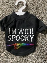 Play On Dog T-Shirt “I’m With Spooky” Halloween Shirt NWTs - £6.32 GBP