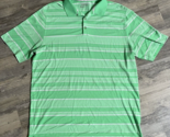 Nike Golf Polo Shirt Men XL Swoosh Logo Dri Fit Performance Bold Stripe ... - $13.54