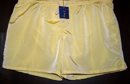 Mosaique Yellow Plaids Italy Men&#39;s Shorts Beach Athletic Boxer Sz US 40 ... - $55.88
