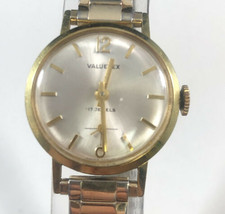 Valuetex 17J Ladies RUNS! Plaque G40 Gold Filled Mechanical Watch Speide... - £51.37 GBP
