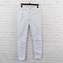 Rewash Jeans Womens 5 White Distressed Low Rise Skinny Vintage Reunion - £15.92 GBP