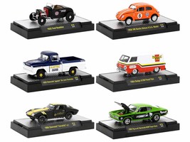 &quot;Auto-Thentics&quot; 6 piece Set Release 76 IN DISPLAY CASES Limited Edition 1/64 ... - £57.28 GBP