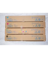 4 New OEM Konica Minolta BHC450i, C550i, C650i TN626C,LM,Y,K Toners - $4,006.53 MXN