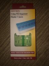 Assured 7 Day Pill Box Medication Organizer Medicine Holder For 2 Times ... - €12,63 EUR