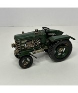 Vintage Tin Tractor Model Green - $354.45 MXN