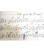 vintage SQUARE DANCE MUSIC BOOK handwritten piano fiddle bound DORWIN re... - £50.56 GBP