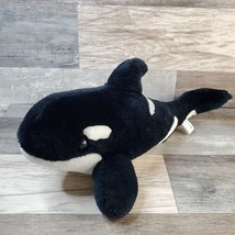 14&quot; Sea World Shamu Orca Killer Whale Soft Stuffed Plush Animal Ocean Pal  EUC! - £11.69 GBP