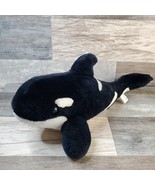 14&quot; Sea World Shamu Orca Killer Whale Soft Stuffed Plush Animal Ocean Pa... - £11.10 GBP