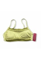 Juniors&#39; Crochet Trim Bralette Bikini Top - Xhilaration -Yellow/Green - M - - £7.91 GBP
