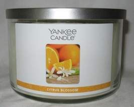 Yankee Candle 3-Wick Jar 18 oz Burns 30-50 hrs CITRUS BLOSSOM essential oils - £32.70 GBP