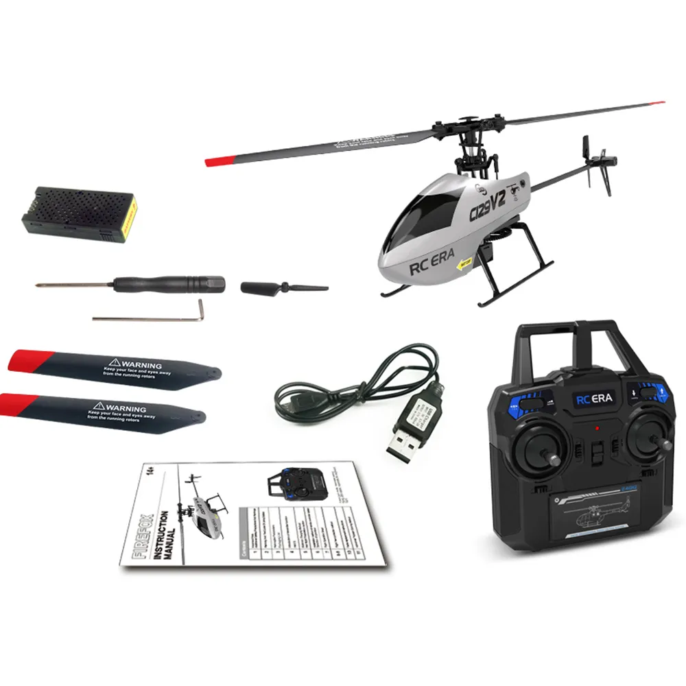 Rc era c129v2 rtf rc helicopter 2 4ghz 6 axis gyroscope one click 3d flip remote thumb200