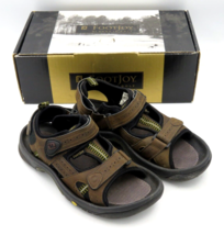 Men&#39;s Footjoy FJ Size 8 M  Adjustable Soft Spike Golf Sandals Brown EXCE... - $19.75