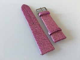 Bling Shiny Glitter Pink PU Leather For Galaxy Watch Huawei Watch Strap ... - £23.46 GBP