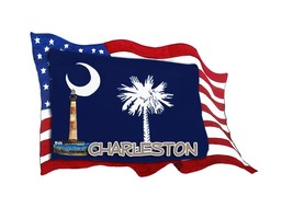 USA SC Flags  Lighthouse Charleston Decal Sticker Car Wall Window Cup Co... - £5.47 GBP+