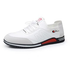 Concise Men&#39;s Trendy Shoes Fashion Soft Soled Male Casual Shoes  Flat -Up Soft B - £52.97 GBP