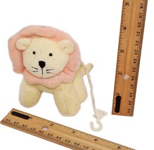 Lion Plush Toy 4&quot; Tall - From Jungle Theme Mobile Crib Tree - £3.13 GBP