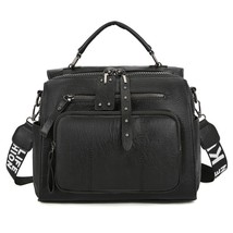 2022 Winter Ladies Messenger Bag Fashion PU Leather Shoulder Bag Retro Fashion M - £41.27 GBP