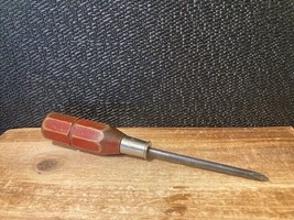 Rare Collectible Chevron Brand Phillips Head Screwdriver A-246 6&quot; Wood H... - £12.67 GBP