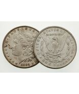 1884 &amp; 1884-O $1 Silver Morgan Dollar Lot of 2 Coins in AU Condition - $287.54