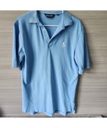 Ralph Lauren Polo Golf Short Sleeve Soft Cotton Polo Shirt Light Blue Me... - £14.00 GBP