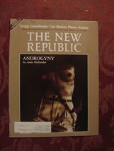 NEW REPUBLIC January 28 1985 Androgyny Anne Hollander Alex Heard Robert Brustein - £7.96 GBP