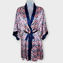 VICTORIA’S SECRET multicolor satin short robe size medium/large - $24.19