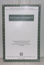 Dashiell Hammett Vintage Hammett First Edition Uncorrected Proof Copy - £16.96 GBP