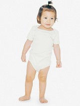 American Apparel Infant Baby Rib  One-Piece Unisex 18-24 Month Natural - £6.36 GBP