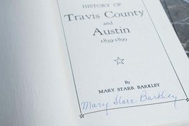 1963 Signed First Edition History of Travis County and Austin Texas - £114.31 GBP